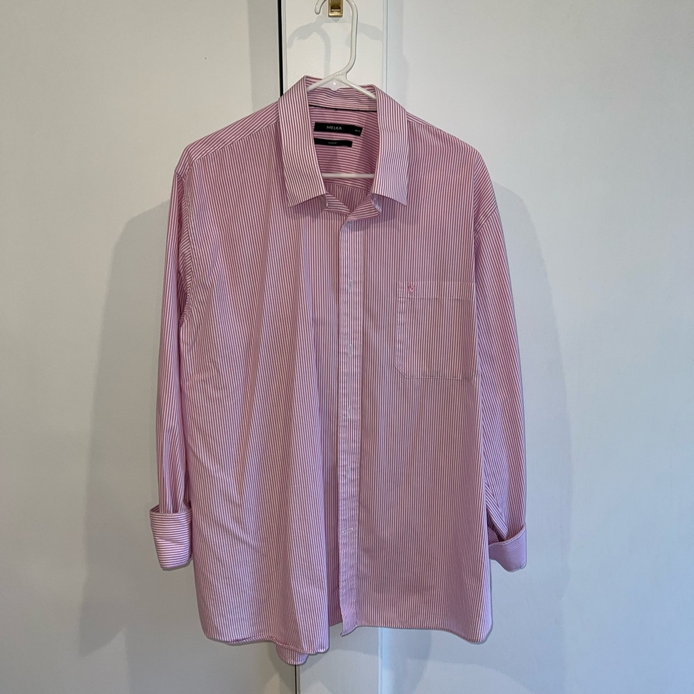 Men's Pink Striped Shirt
